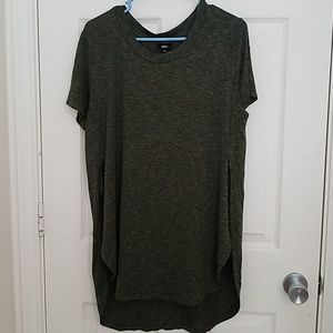 NWOT Dark Green Side Slit Tunic